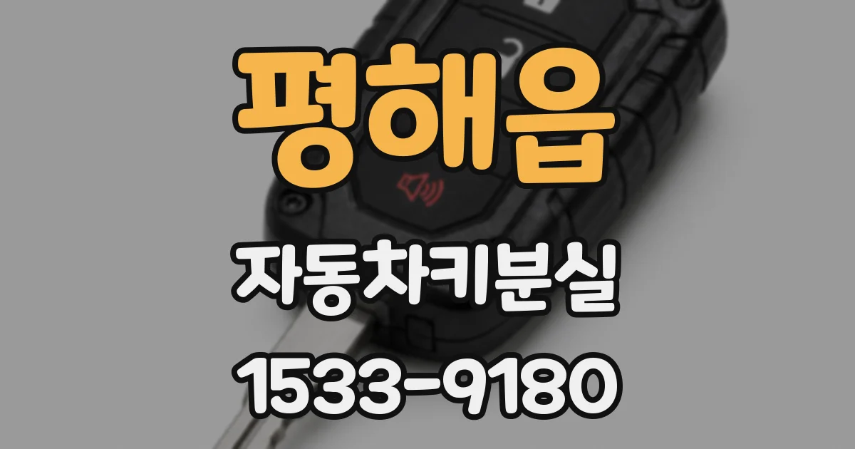 평해읍 자동차키분실
