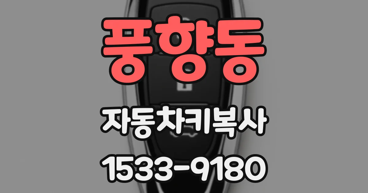 풍향동 자동차키복사