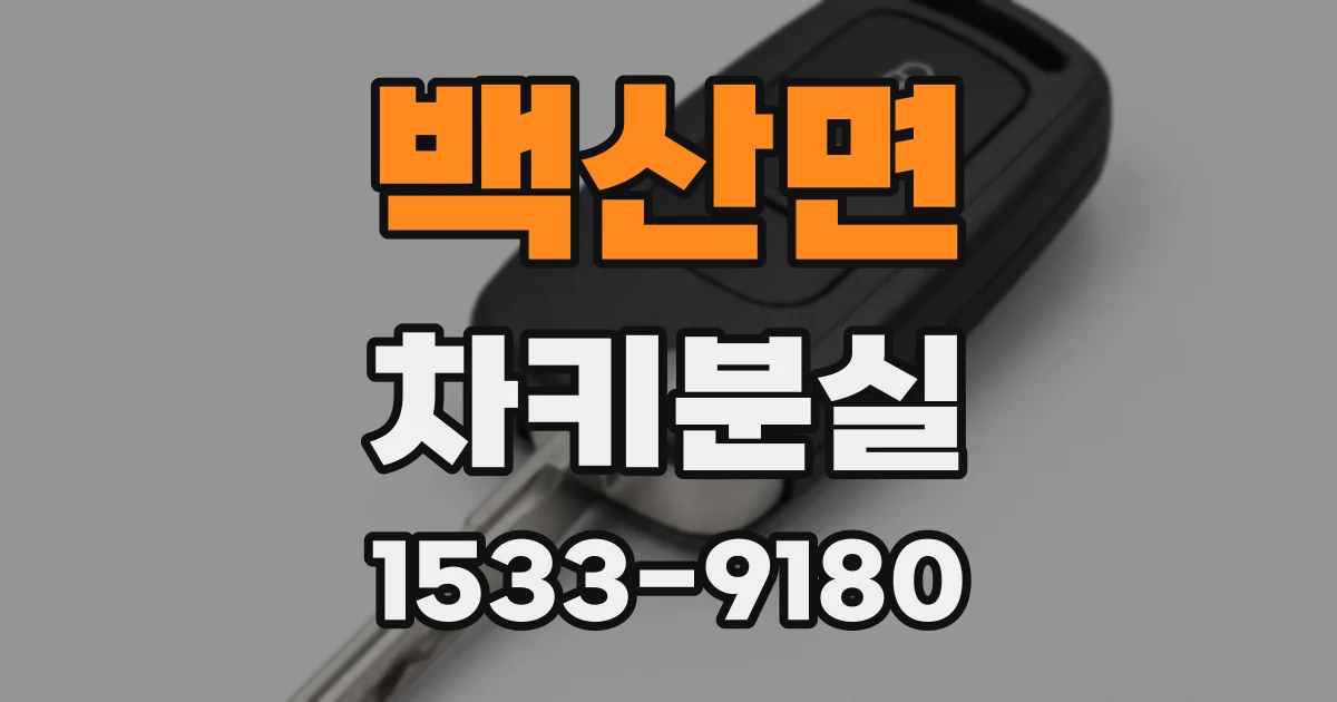 백산면 차키분실