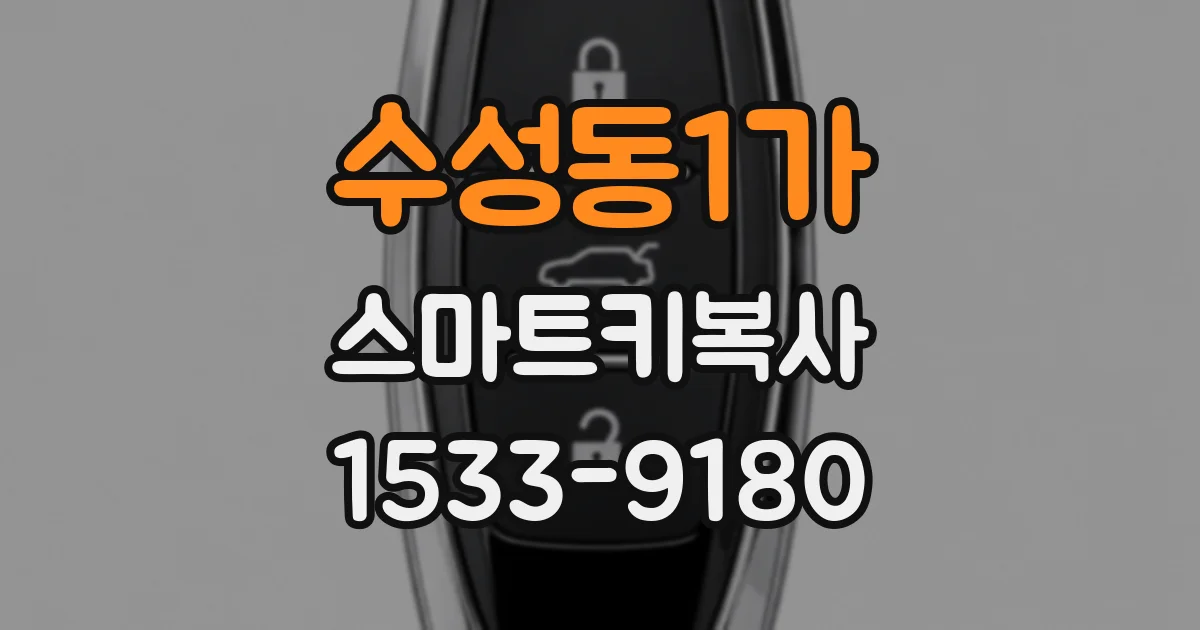 수성동1가 스마트키복사