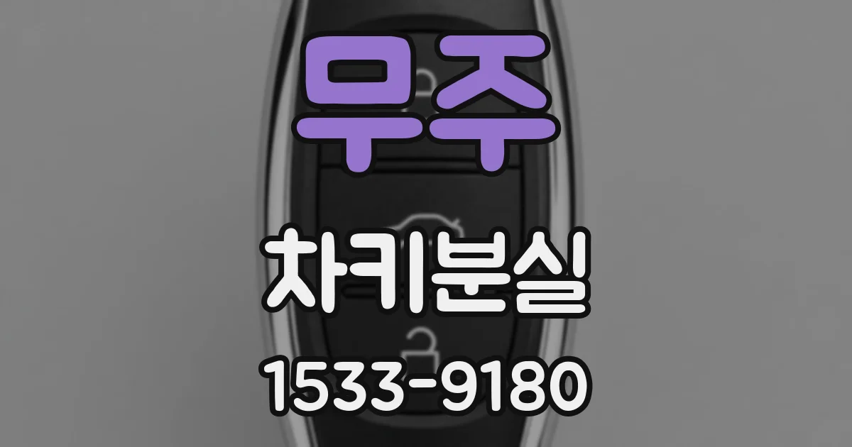무주 차키분실