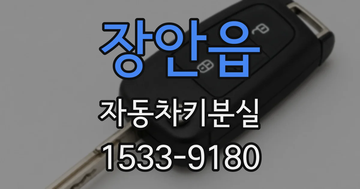 장안읍 자동차키분실