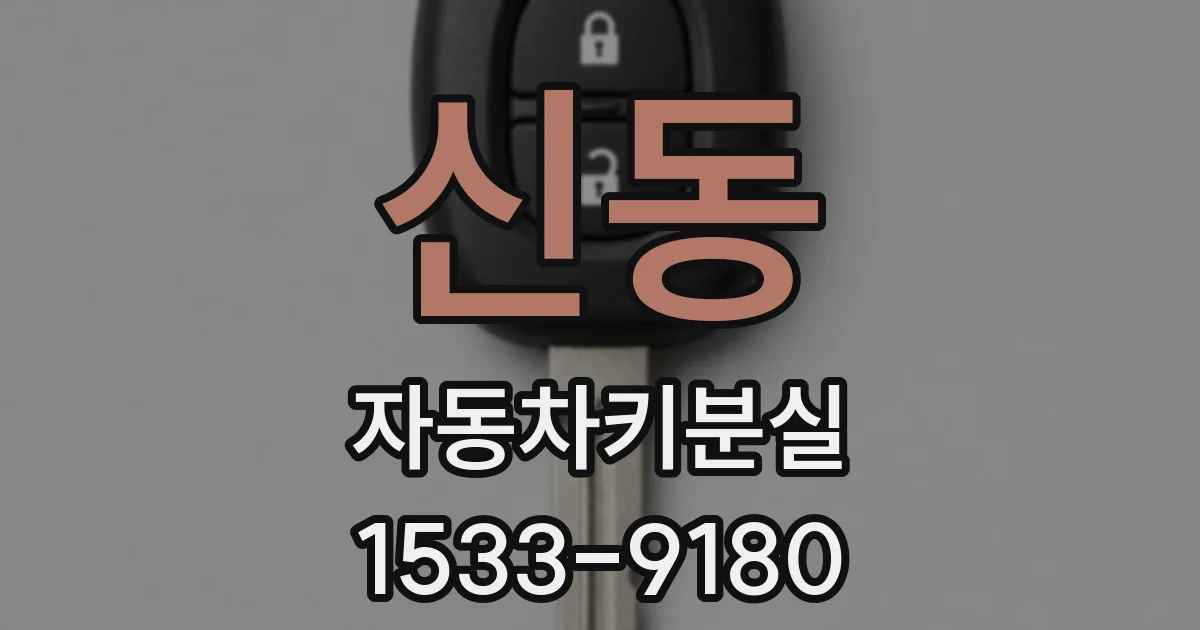 신동 자동차키분실