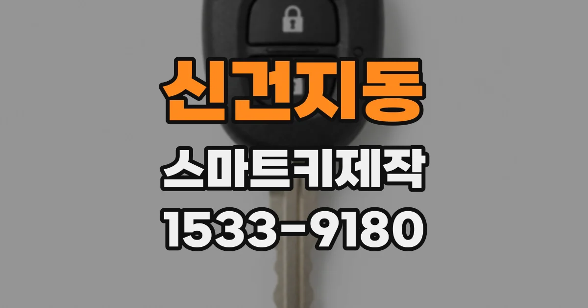신건지동 스마트키제작