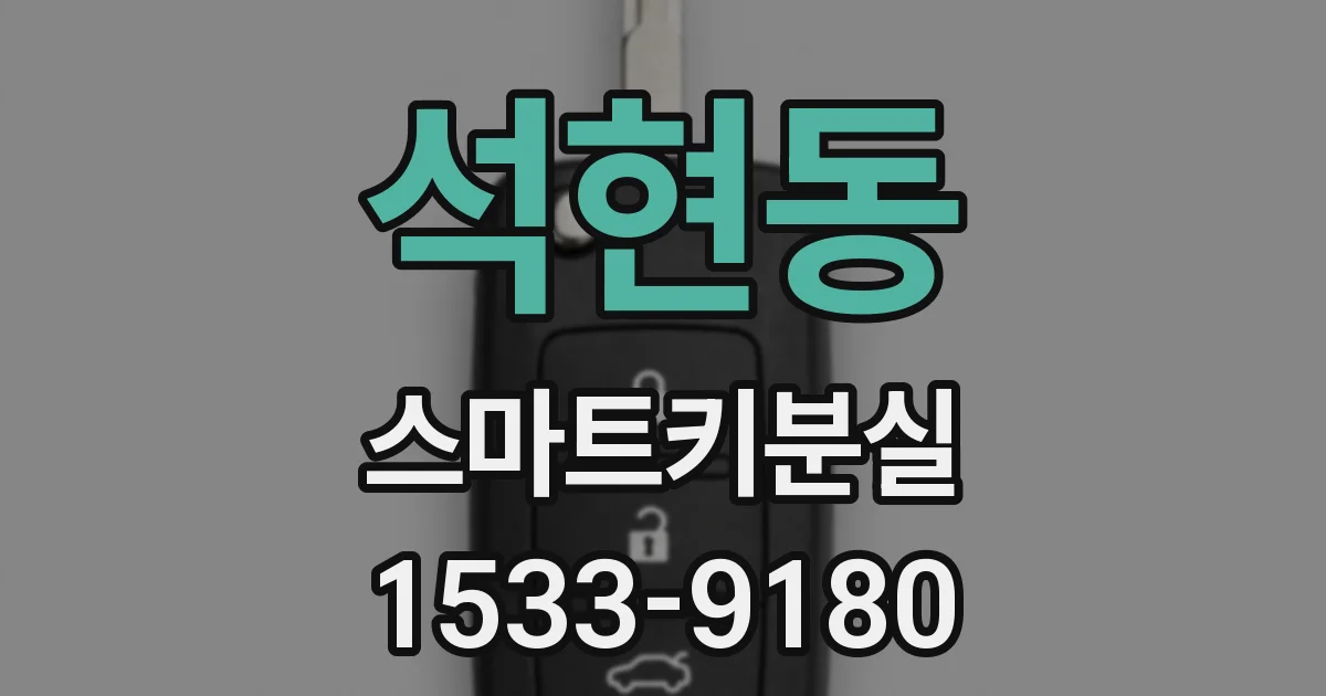 석현동 스마트키분실