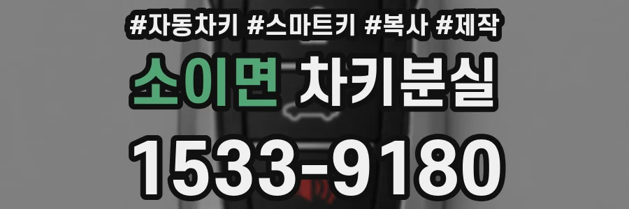 소이면 차키분실