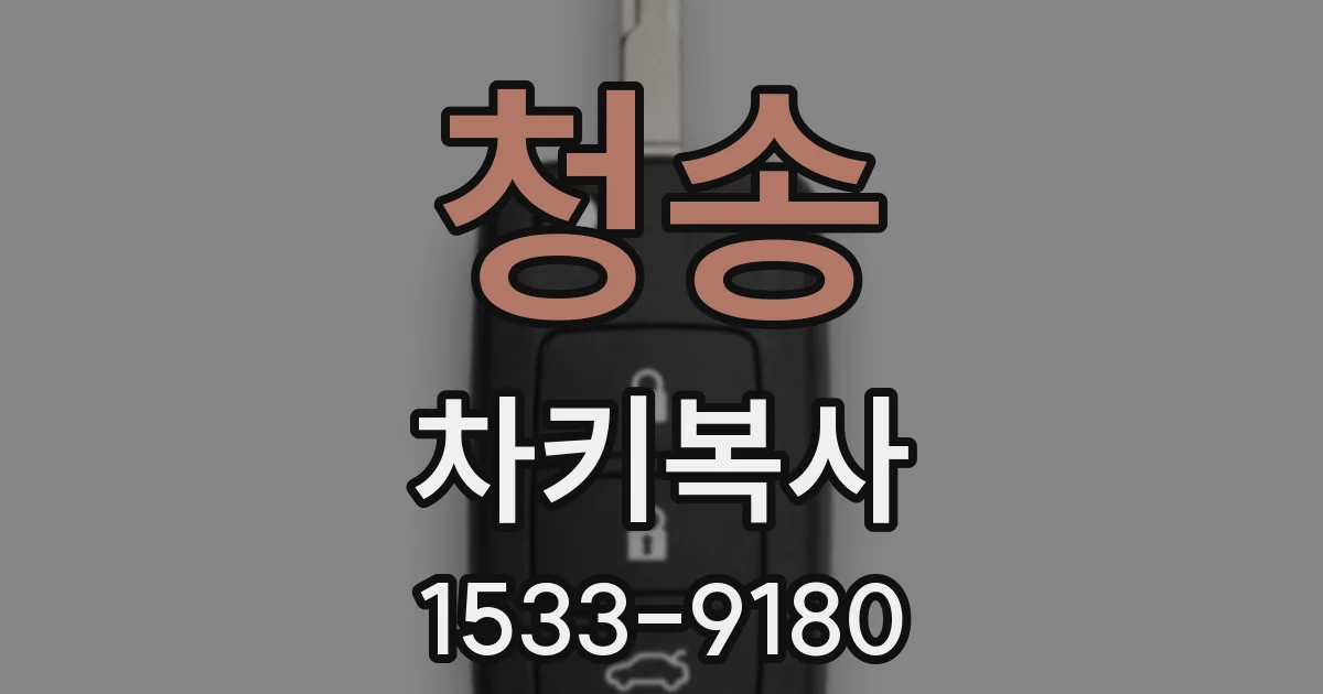 청송 차키복사