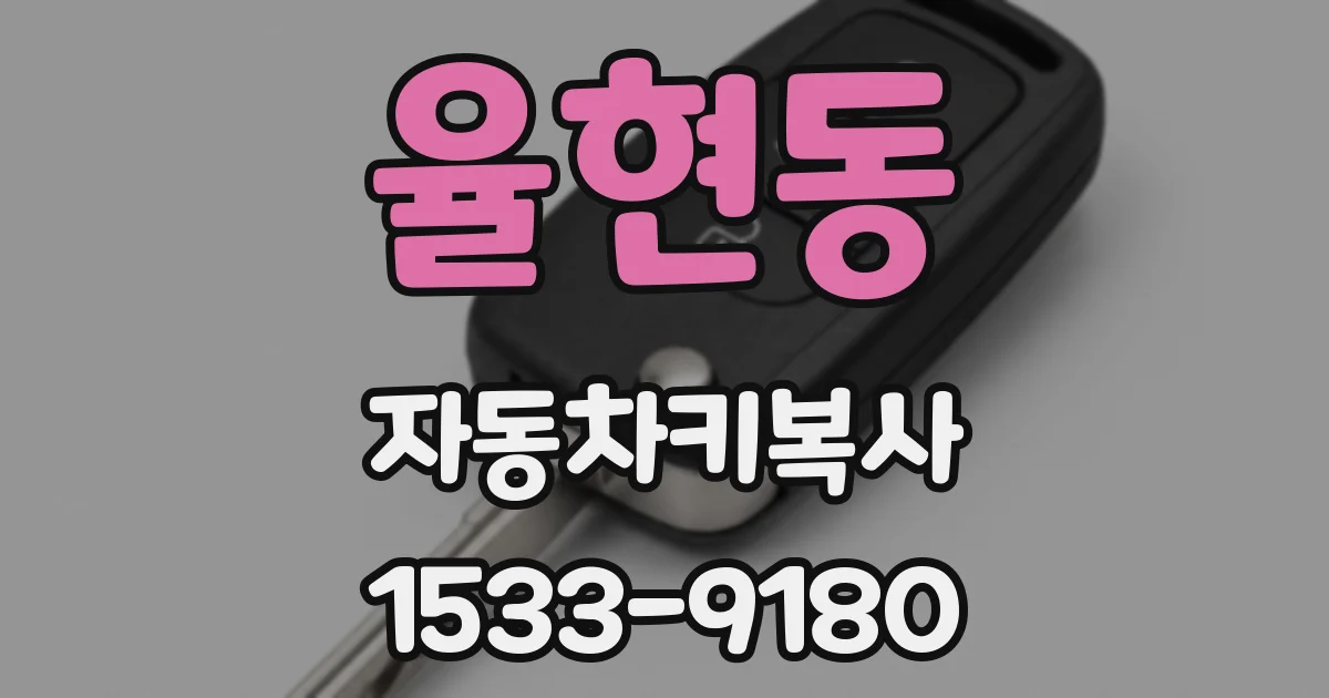 율현동 자동차키복사