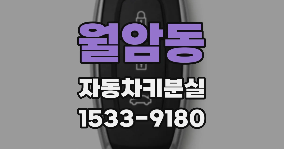 월암동 자동차키분실