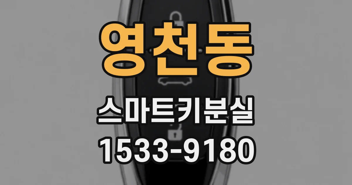 영천동 스마트키분실