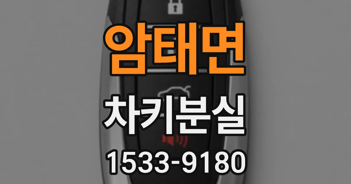 암태면 차키분실