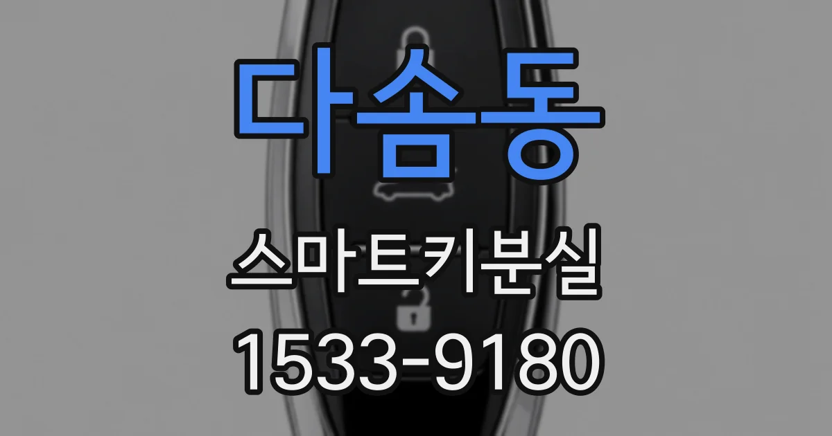 다솜동 스마트키분실