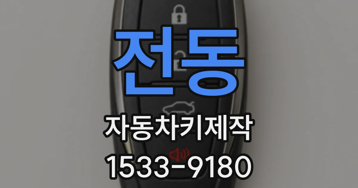 전동 자동차키제작