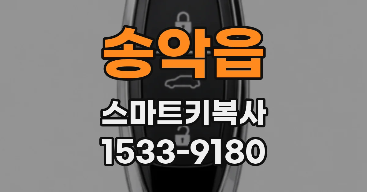송악읍 스마트키복사