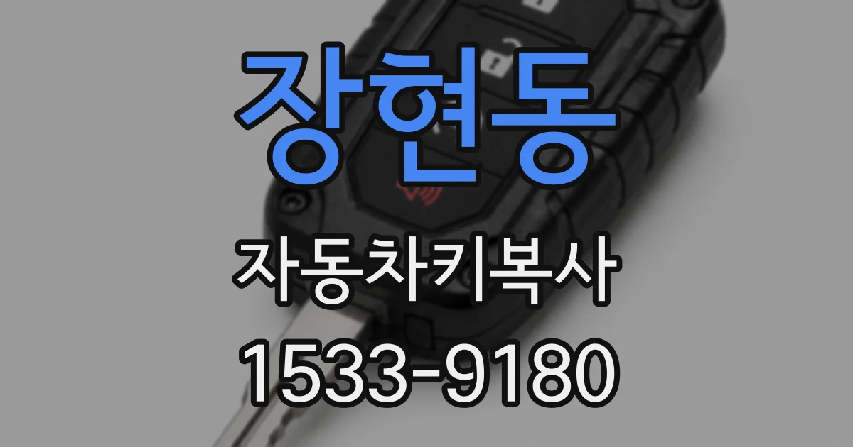 장현동 자동차키복사
