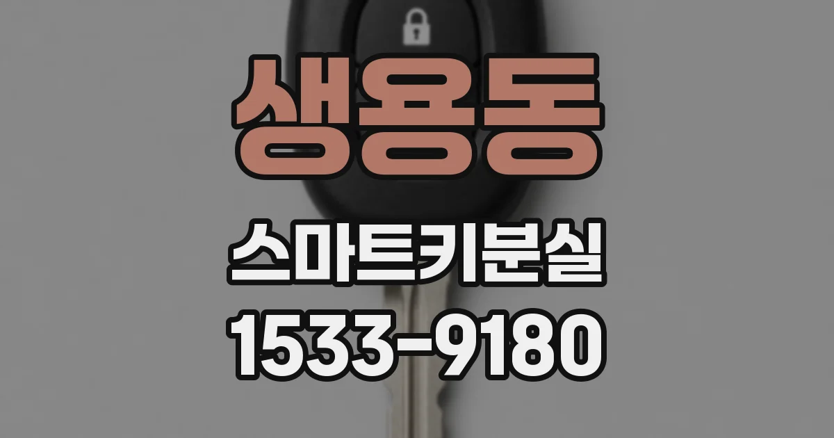 생용동 스마트키분실