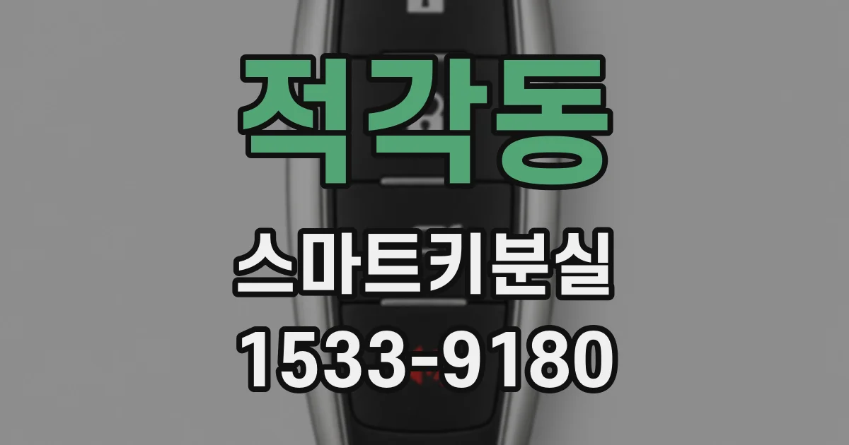적각동 스마트키분실
