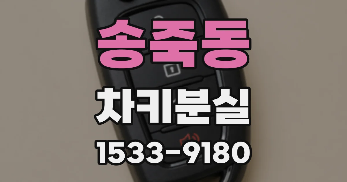 송죽동 차키분실