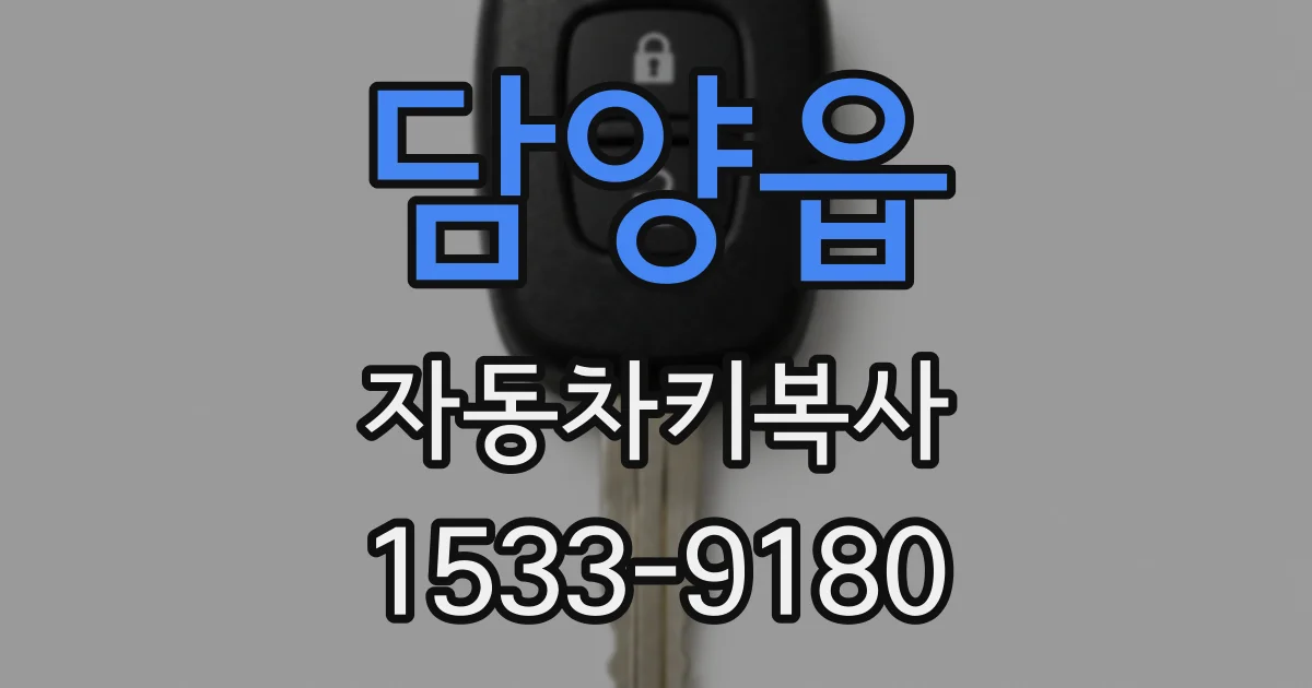 담양읍 자동차키복사