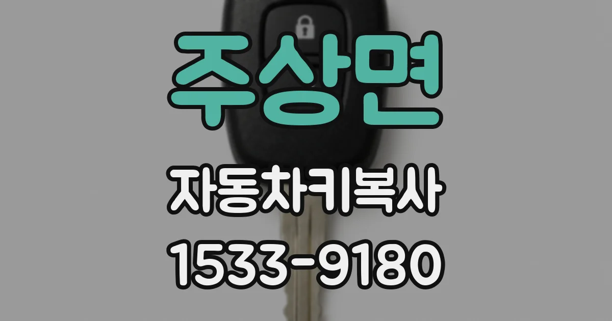 주상면 자동차키복사