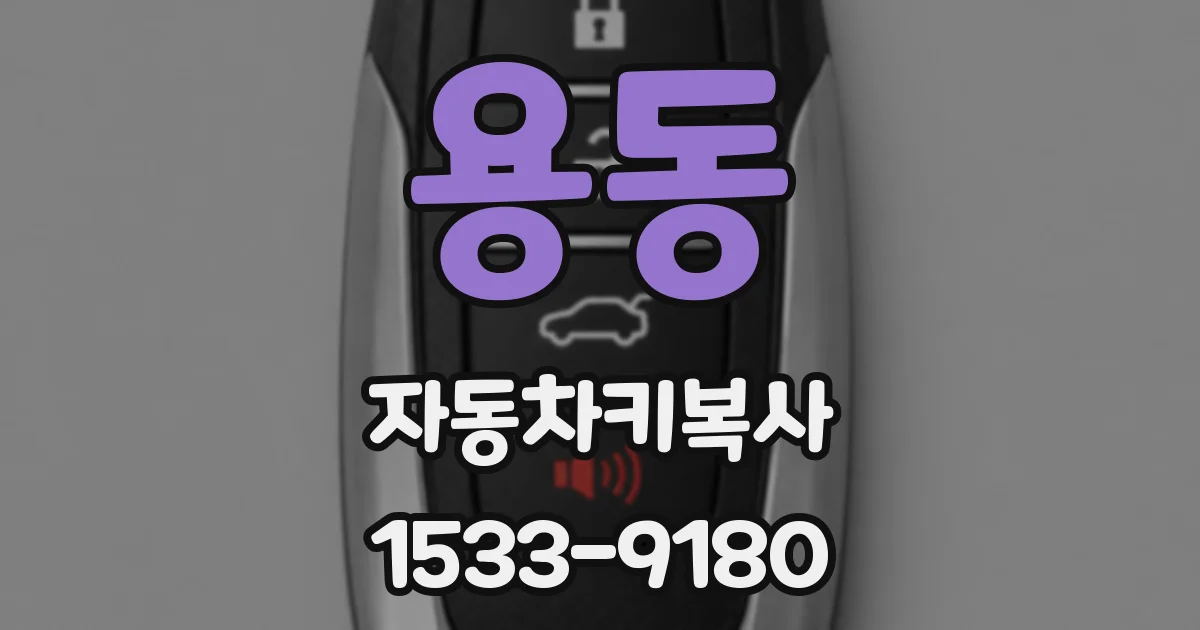 용동 자동차키복사