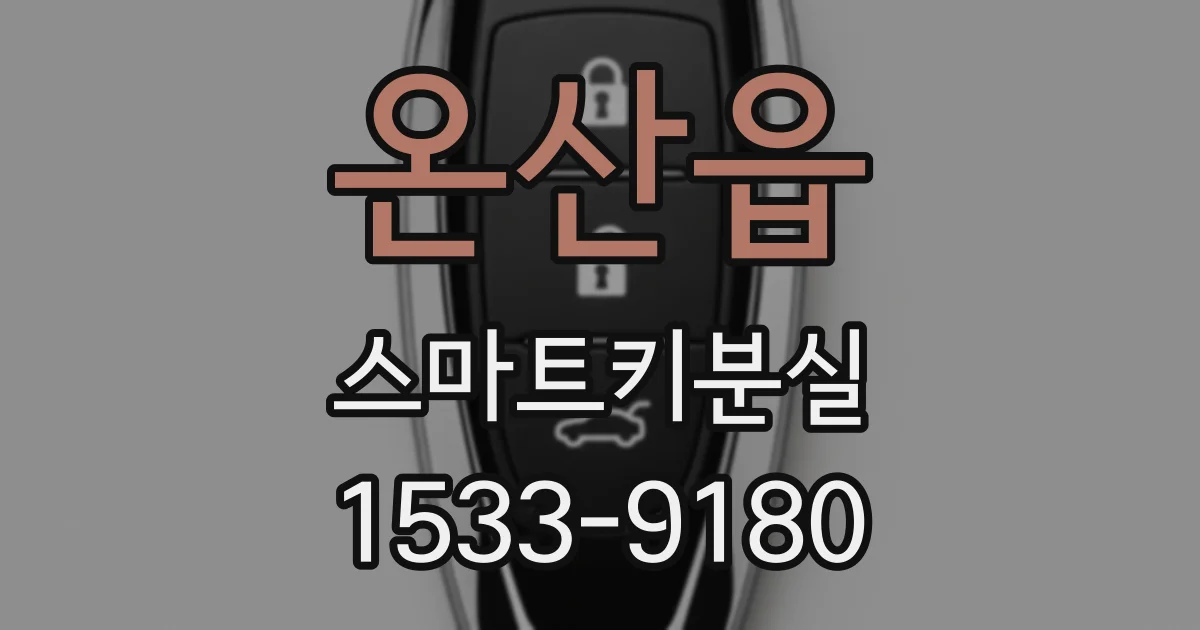 온산읍 스마트키분실
