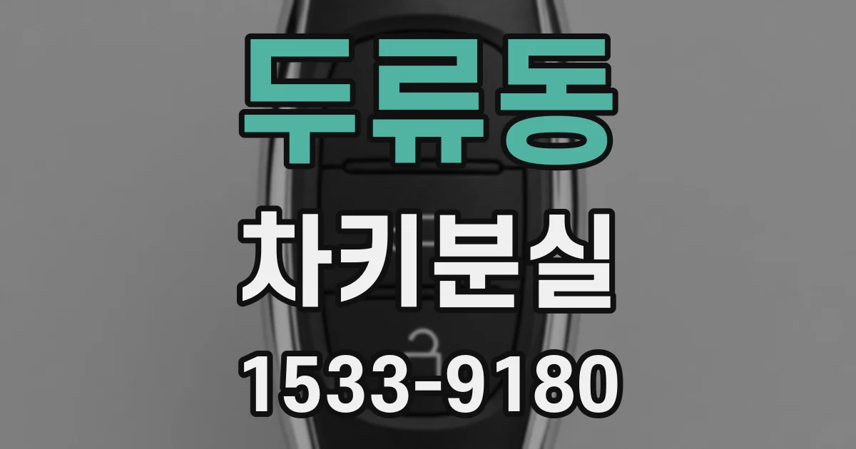두류동 차키분실