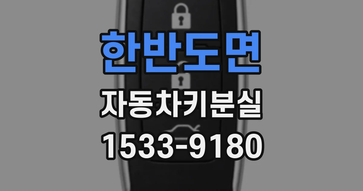 한반도면 자동차키분실