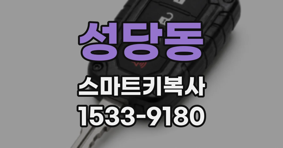 성당동 스마트키복사