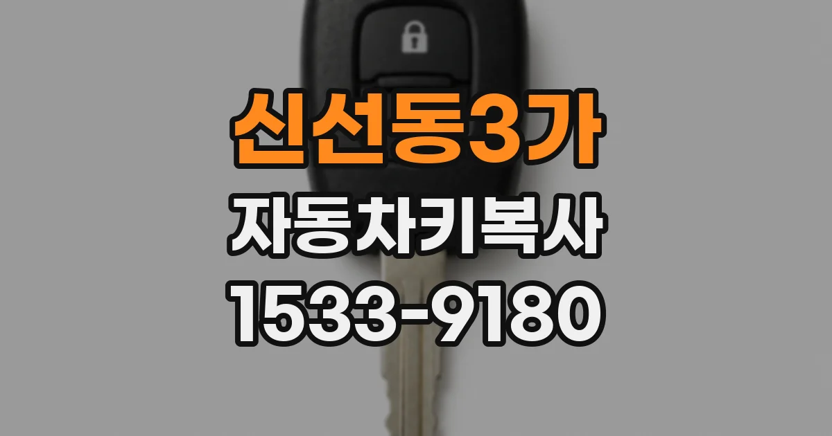 신선동3가 자동차키복사