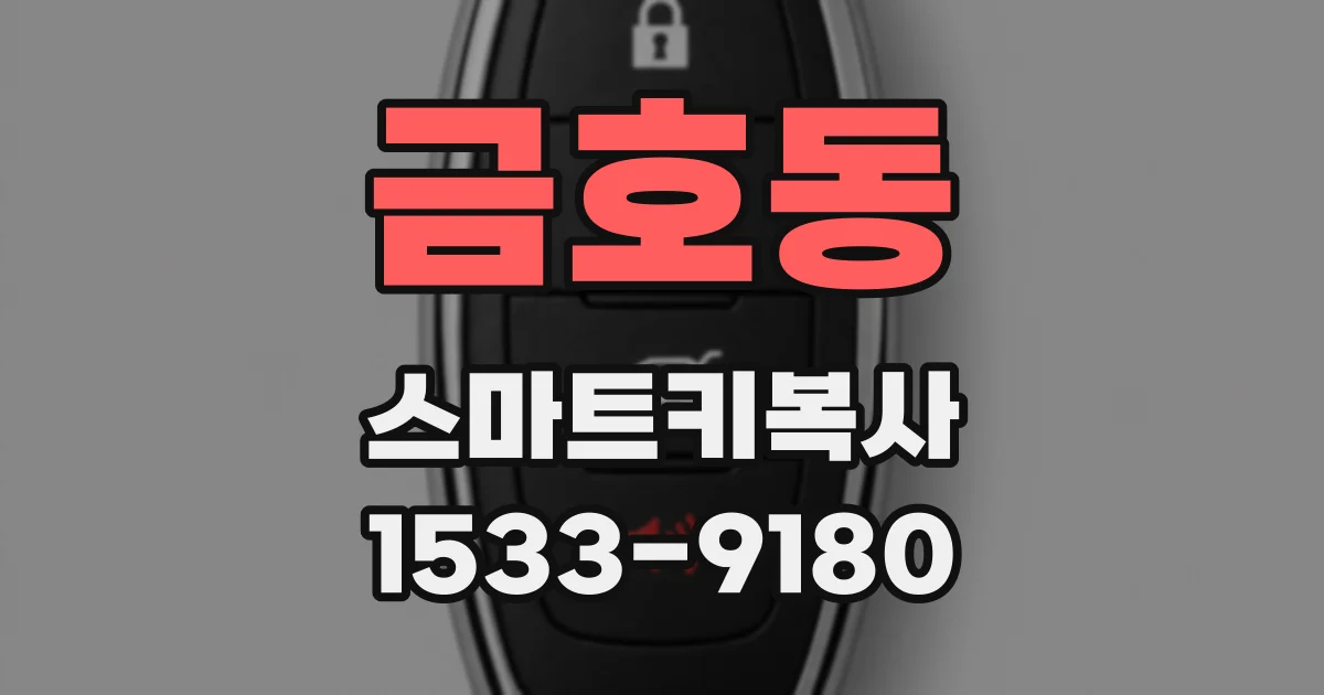 금호동 스마트키복사