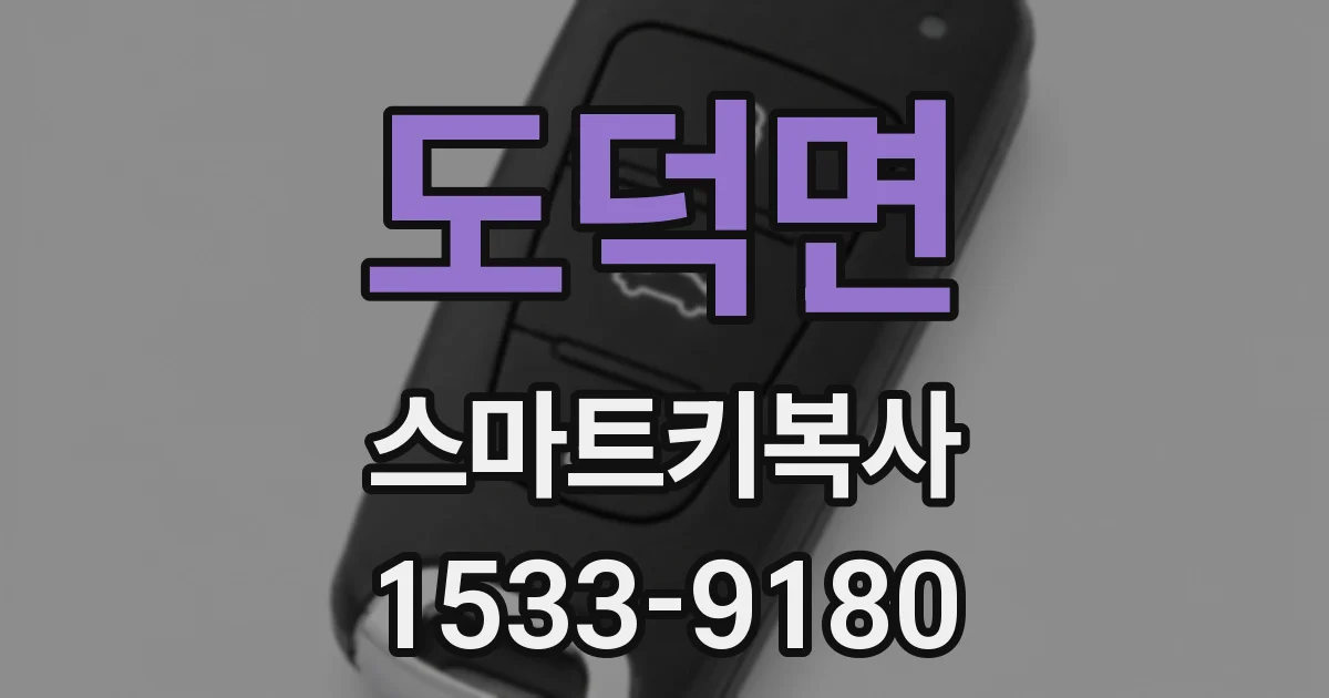 도덕면 스마트키복사
