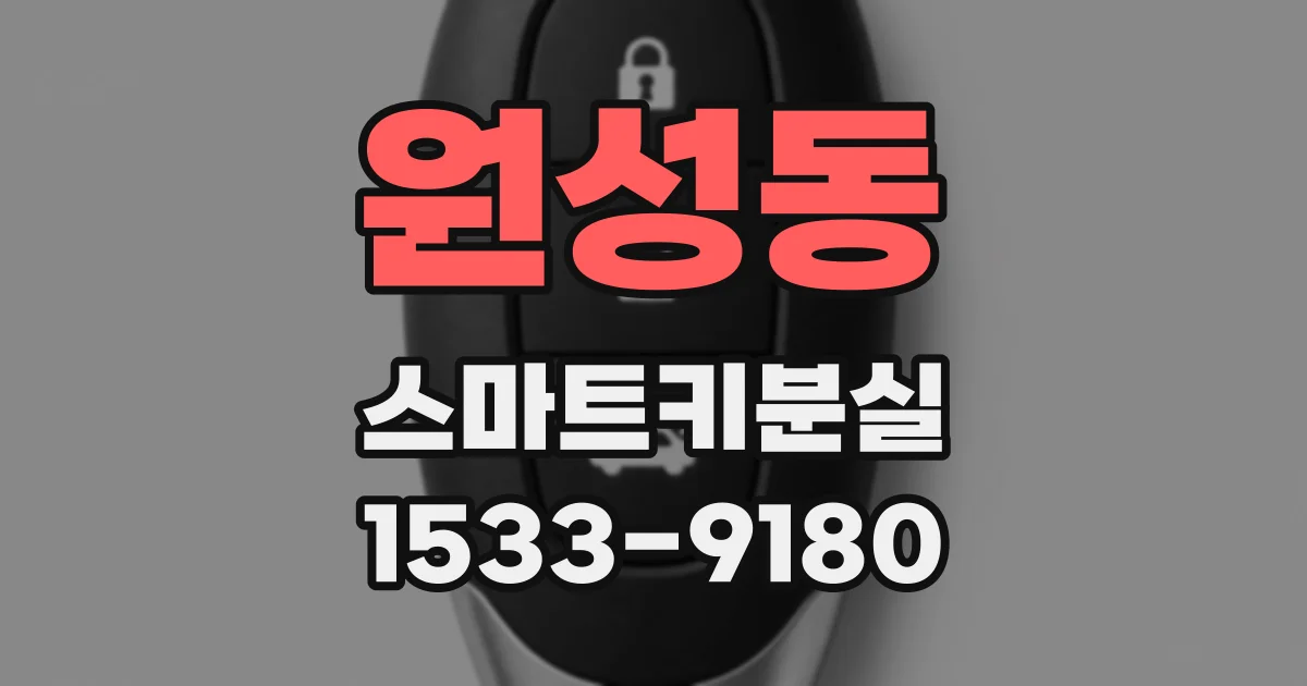 원성동 스마트키분실
