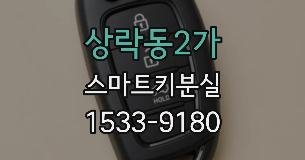 상락동2가 스마트키분실