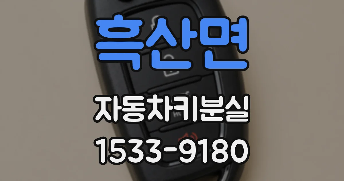 흑산면 자동차키분실