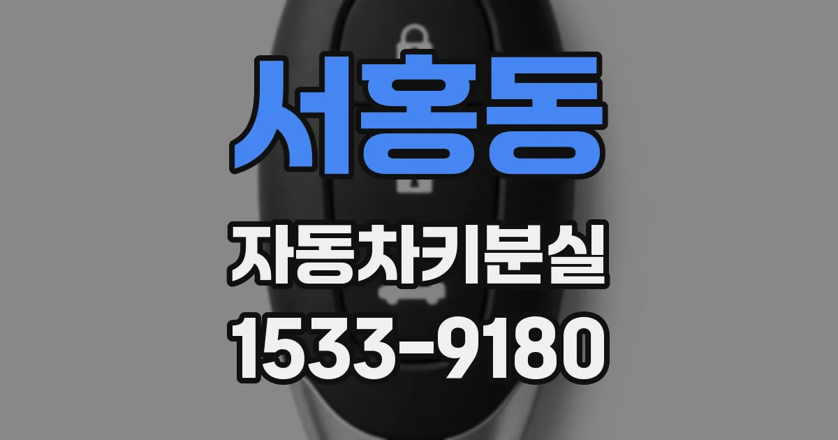 서홍동 자동차키분실