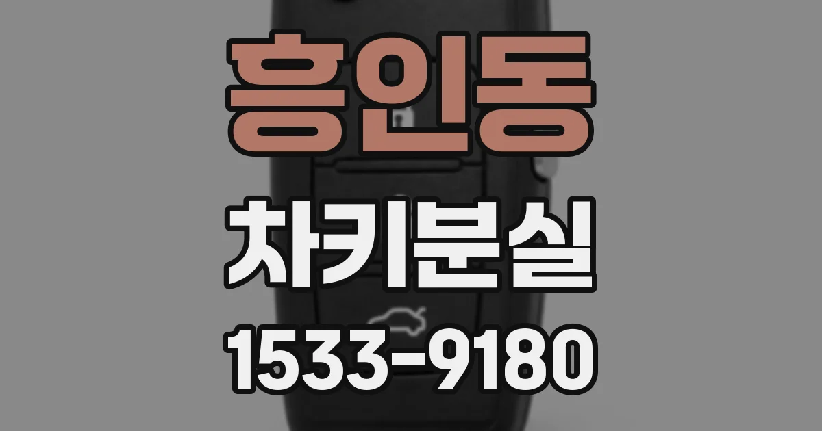 흥인동 차키분실