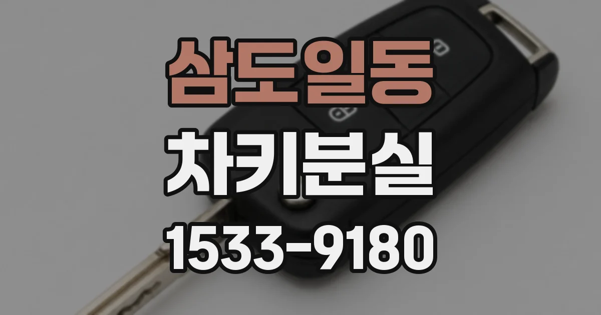 삼도일동 차키분실