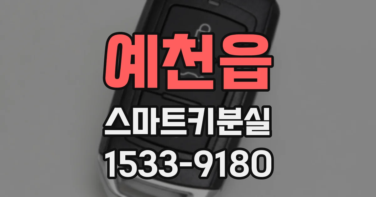 예천읍 스마트키분실
