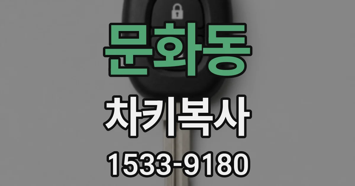 문화동 차키복사