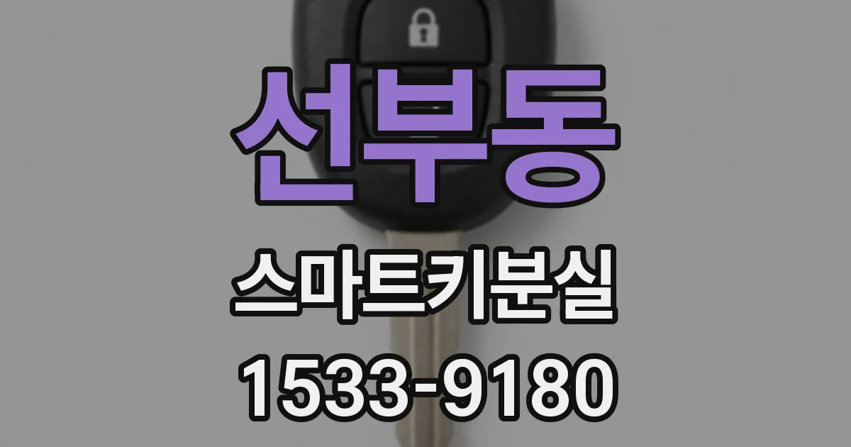 선부동 스마트키분실