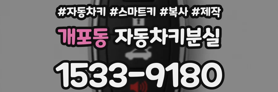 개포동 자동차키분실