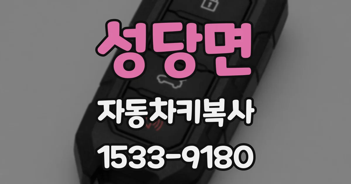 성당면 자동차키복사