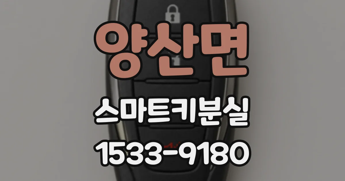 양산면 스마트키분실