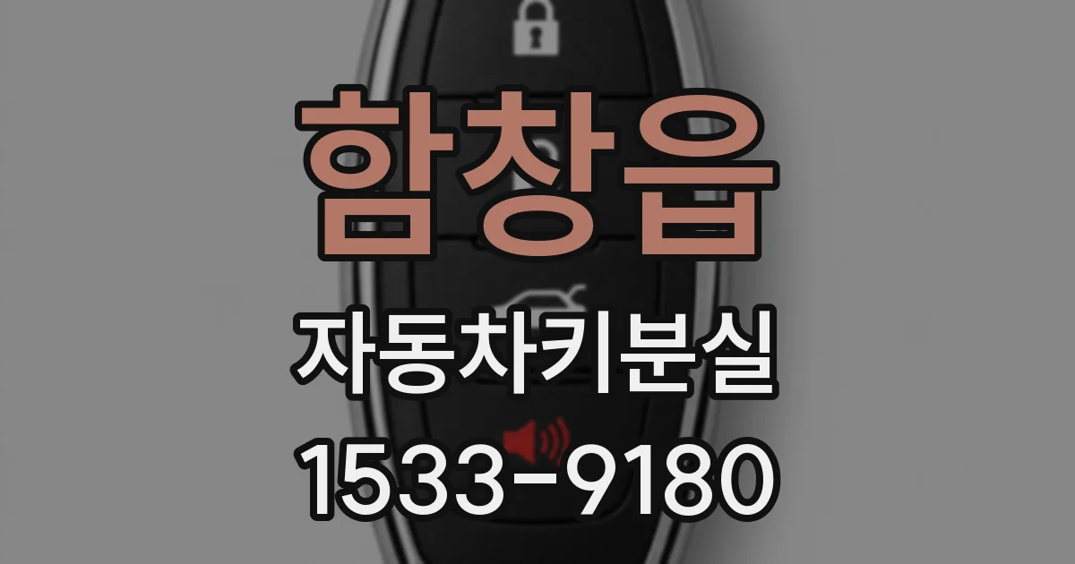 함창읍 자동차키분실