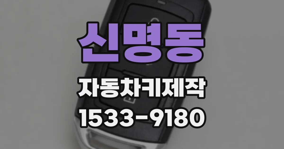 신명동 자동차키제작