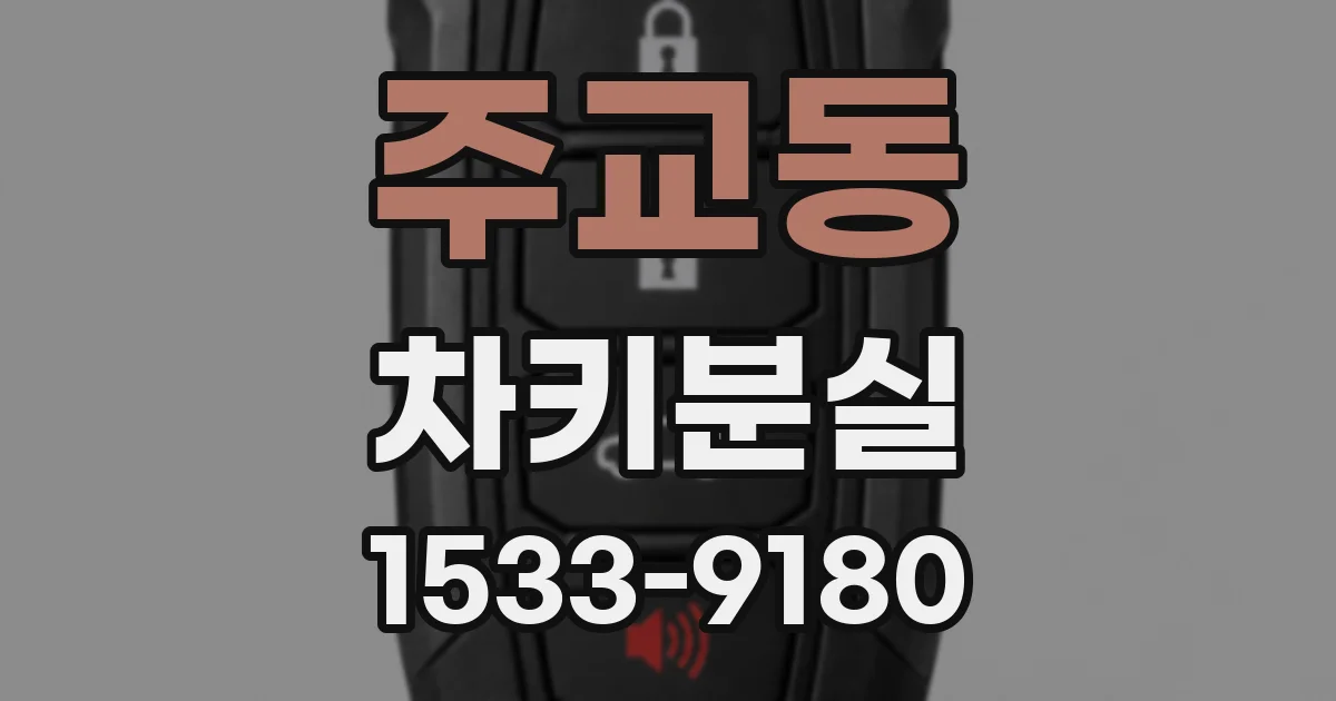 주교동 차키분실