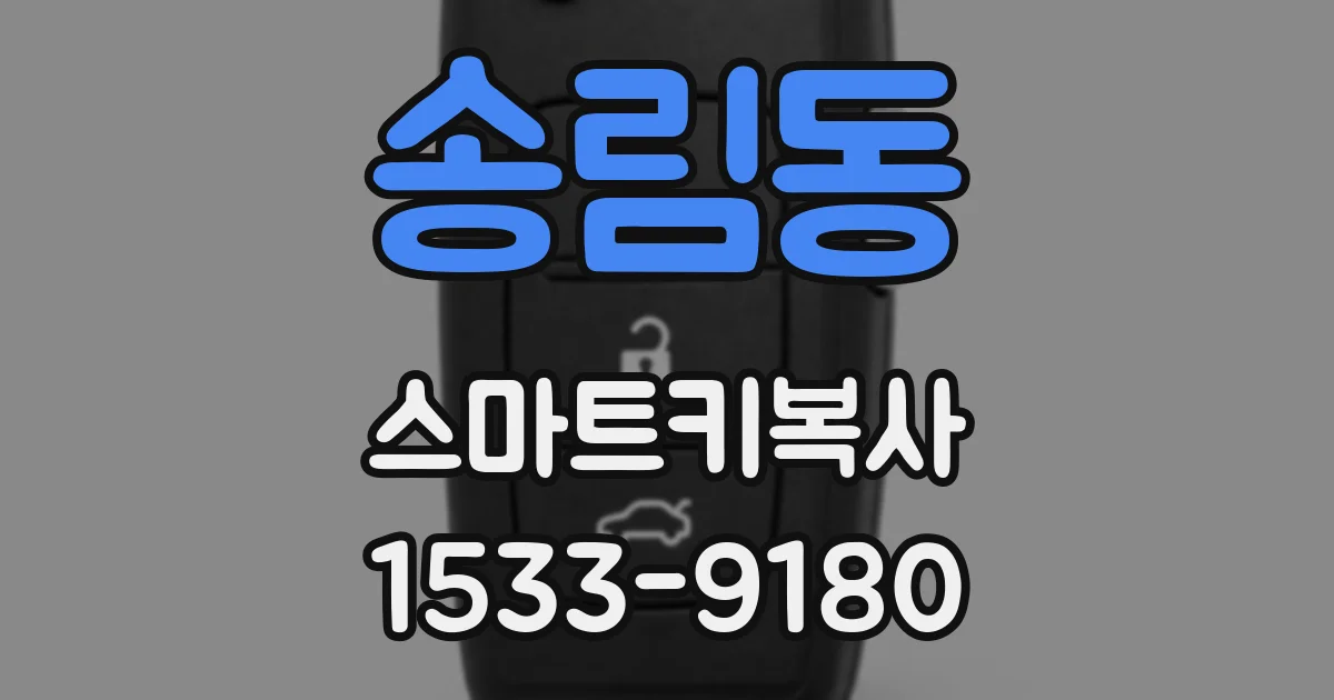 송림동 스마트키복사