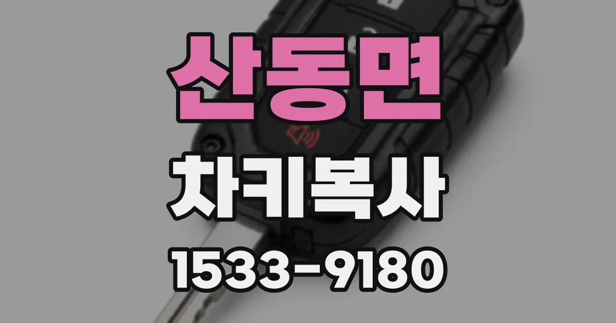 산동면 차키복사