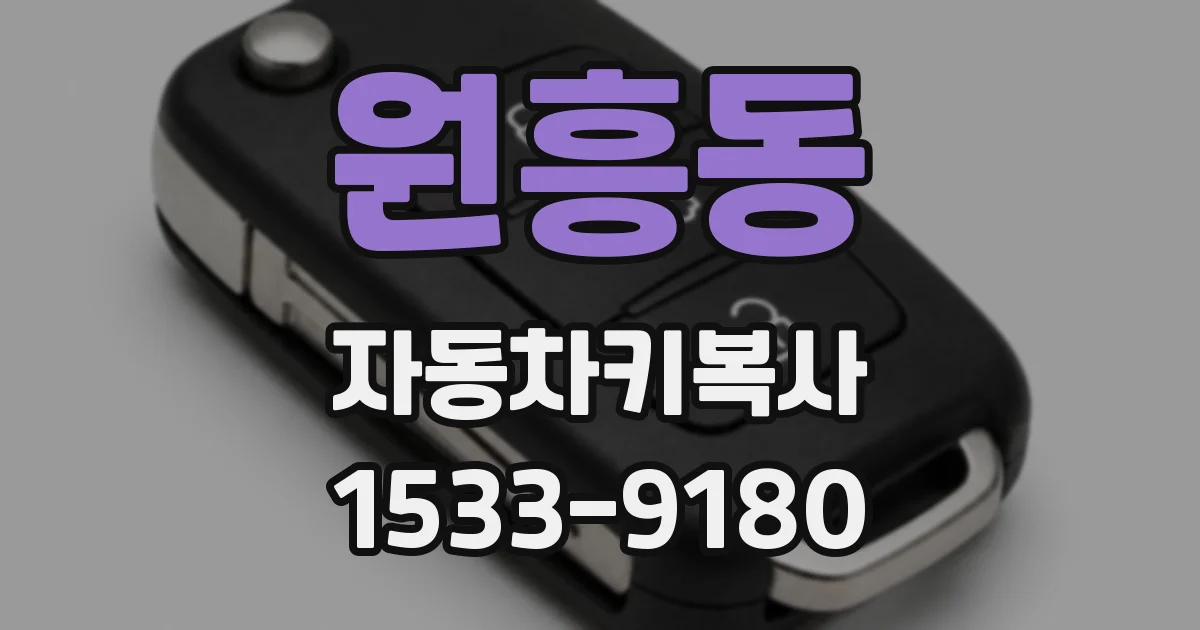 원흥동 자동차키복사